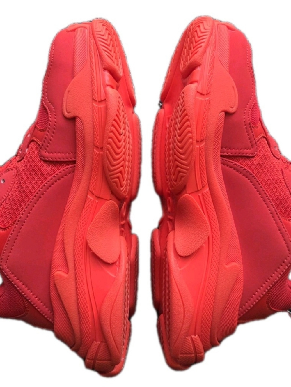Balenciaga Red Triple S LowTop Sneakers EU 45 / Men's US Size 12 - Picture 6 of 14